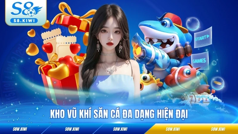 Kho vũ khí săn cá đa dạng hiện đại